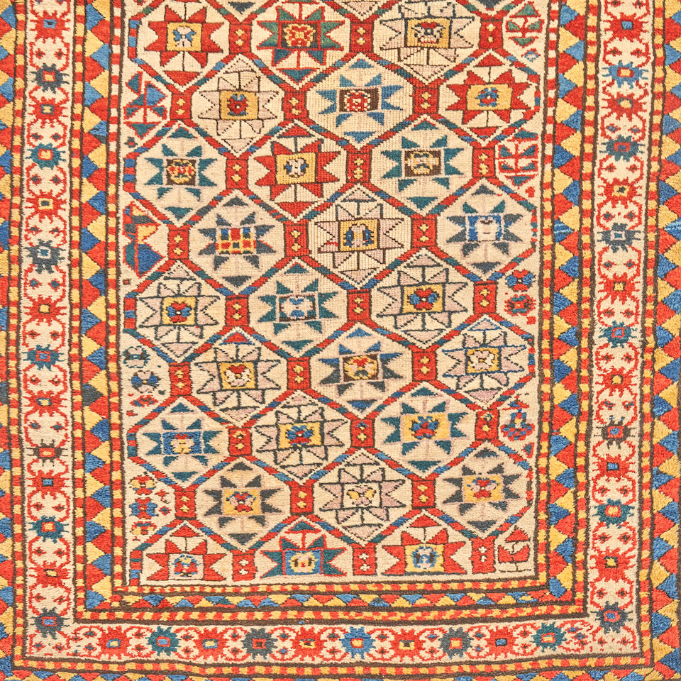 Kazak Rug Caucasus 3 ft. 10 in. x 9 ft. 8 in. - Image 3 of 3