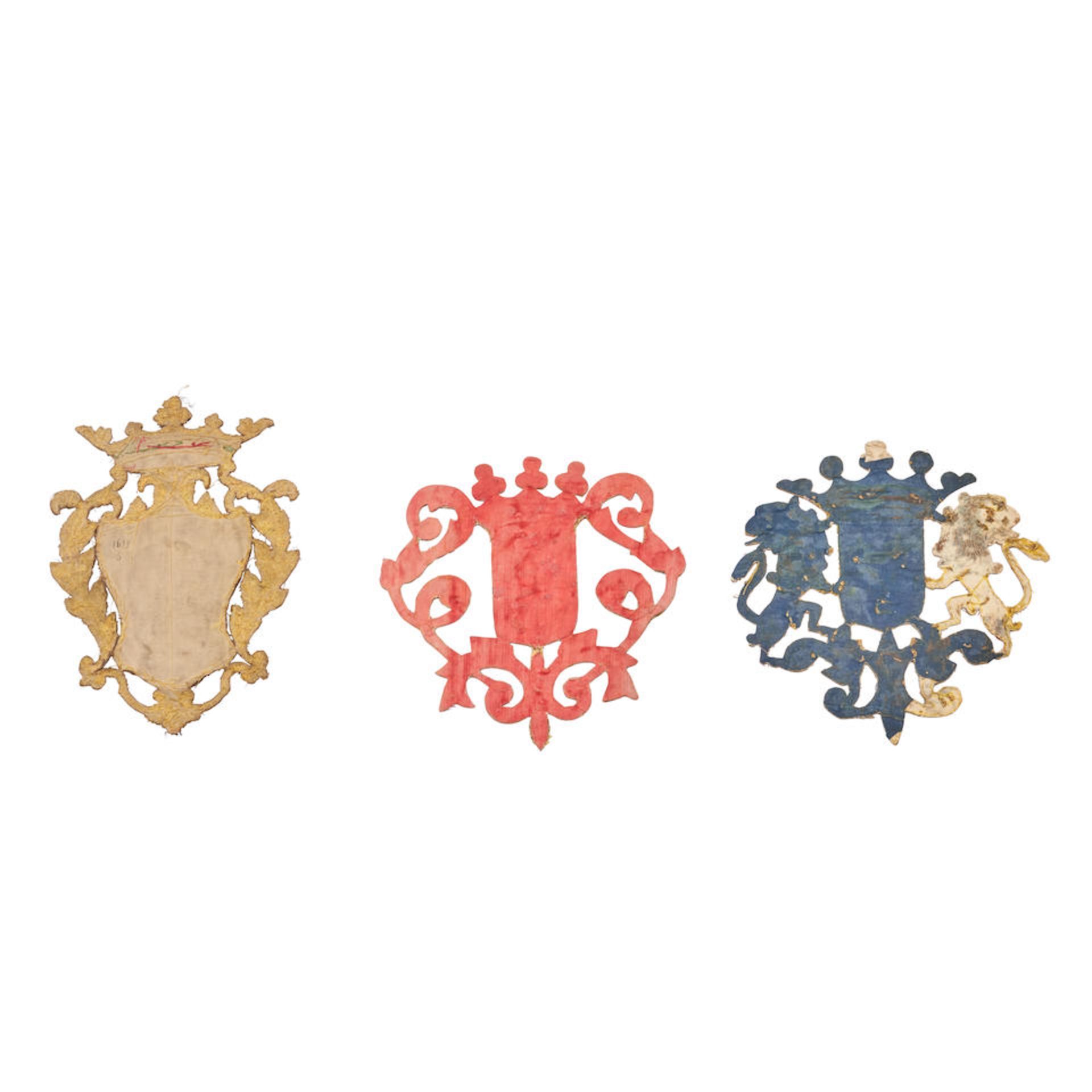 Three European Renaissance Textiles Europe, possibly France 10 in. x 10. in. - Bild 2 aus 2