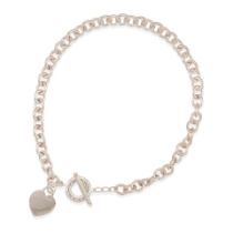 TIFFANY & CO.: A STERLING SILVER TOGGLE NECKLACE