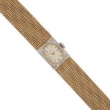 GIRARD-PERREGAUX: A 14K BI-COLOR GOLD AND DIAMOND WRISTWATCH