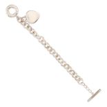 TIFFANY & CO.: A STERLING SILVER TOGGLE BRACELET