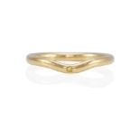 ELSA PERETTI FOR TIFFANY & CO.: AN 18K GOLD AND COLORED DIAMOND RING