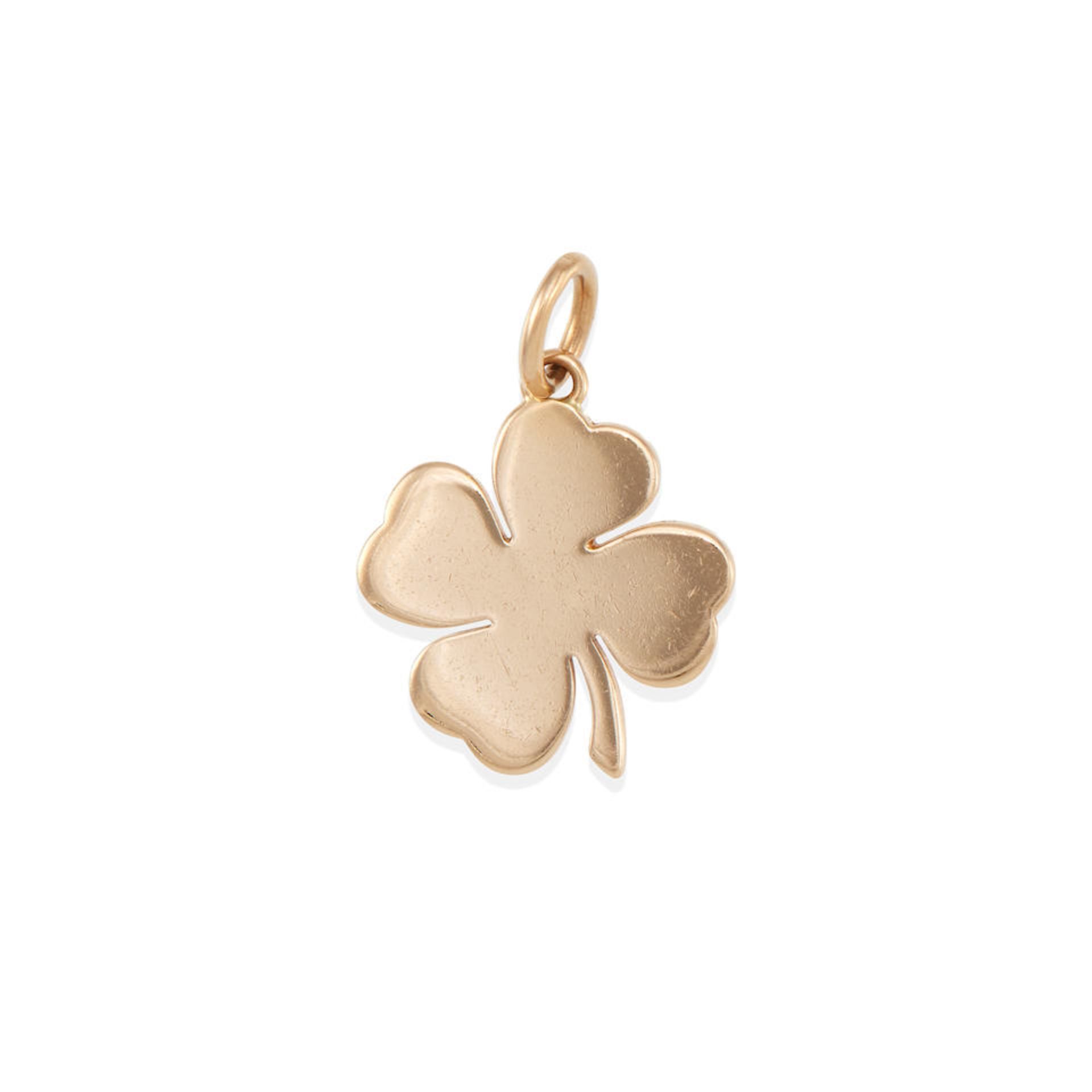 TIFFANY & CO.: AN 18K ROSE GOLD CLOVER CHARM