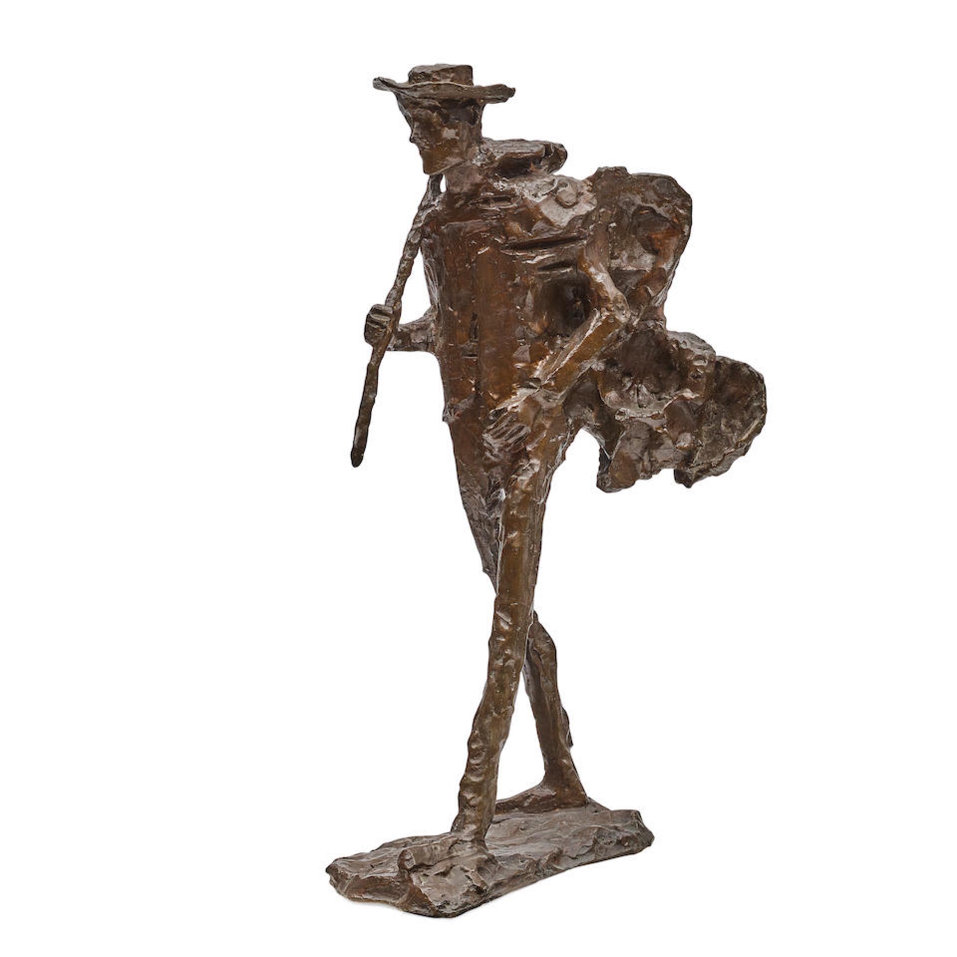 MILTON ELTING HEBALT (AMERICAN, 1917-205): A PATINATED BRONZE OF PROTEUS-JOYCE HIKING1966