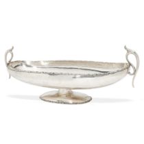 A LARGE STERLING SILVER TWO-HANDLED FOOTED CENTERPIECE 20th century