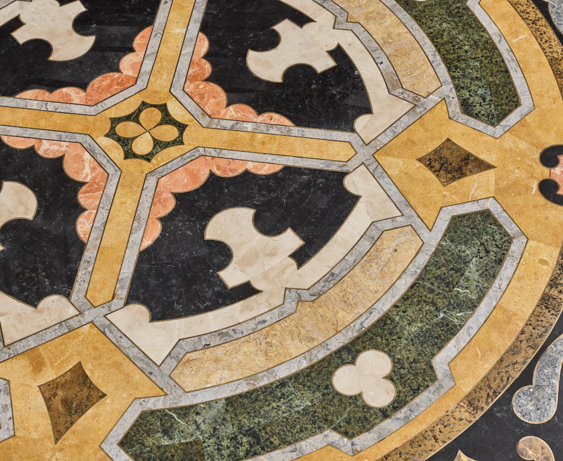 A PAIR OF PIETRA DURA TOP COMPOSITION TABLES - Bild 2 aus 2