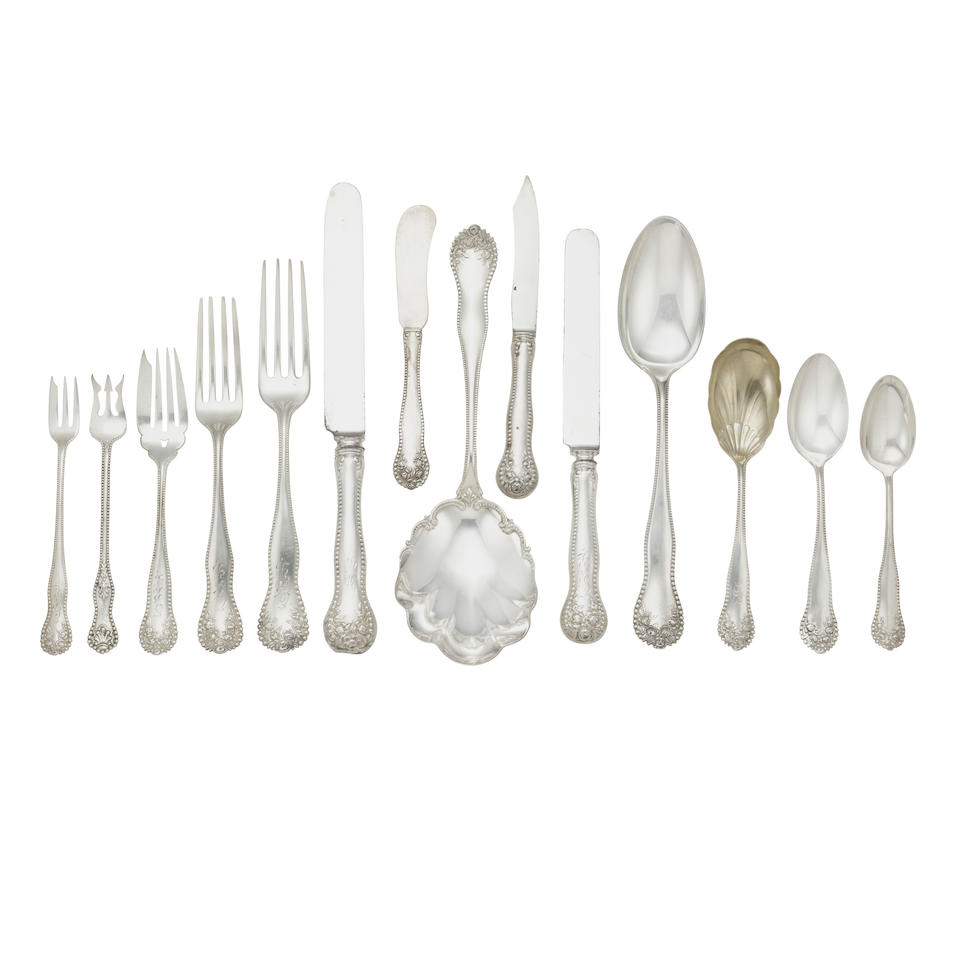 AN AMERICAN STERLING SILVER PART FLATWARE SERVICE by Gorham, Providence, Rhode Island, 20th century