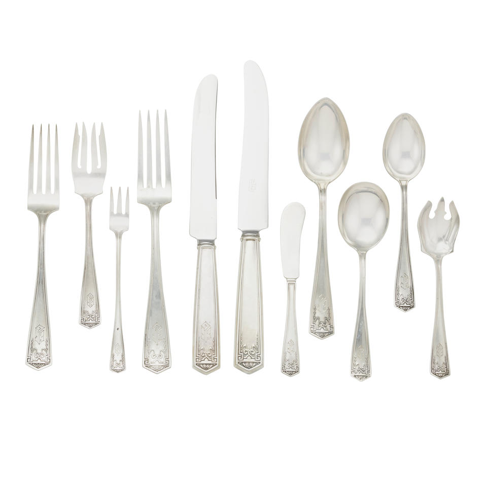 AN AMERICAN STERLING SILVER FLATWARE SERVICE by International Silver Co., Meriden, Conneticut, 2...