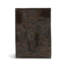 AFTER ANNIBALE FONTANA: A PATINATED BRONZE RELIEF OF THE SACRIFICE OF ABRAHAMItalian, late 16th/...