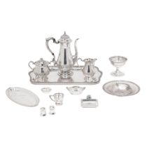 A GROUP OF AMERICAN STERLING SILVER DRINKING ACCESSORIES by various makers, 20th century