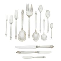 AN AMERICAN STERLING SILVER PART FLATWARE SERVICE by International Silver Co., Meriden, Connecti...