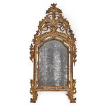 A PIEDMONTESE CARVED GILTWOOD MIRROR18th century