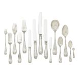 AN AMERICAN STERLING SILVER FLATWARE SERVICE FOR TWELVE by Tiffany & Co., New York, New York, 20...