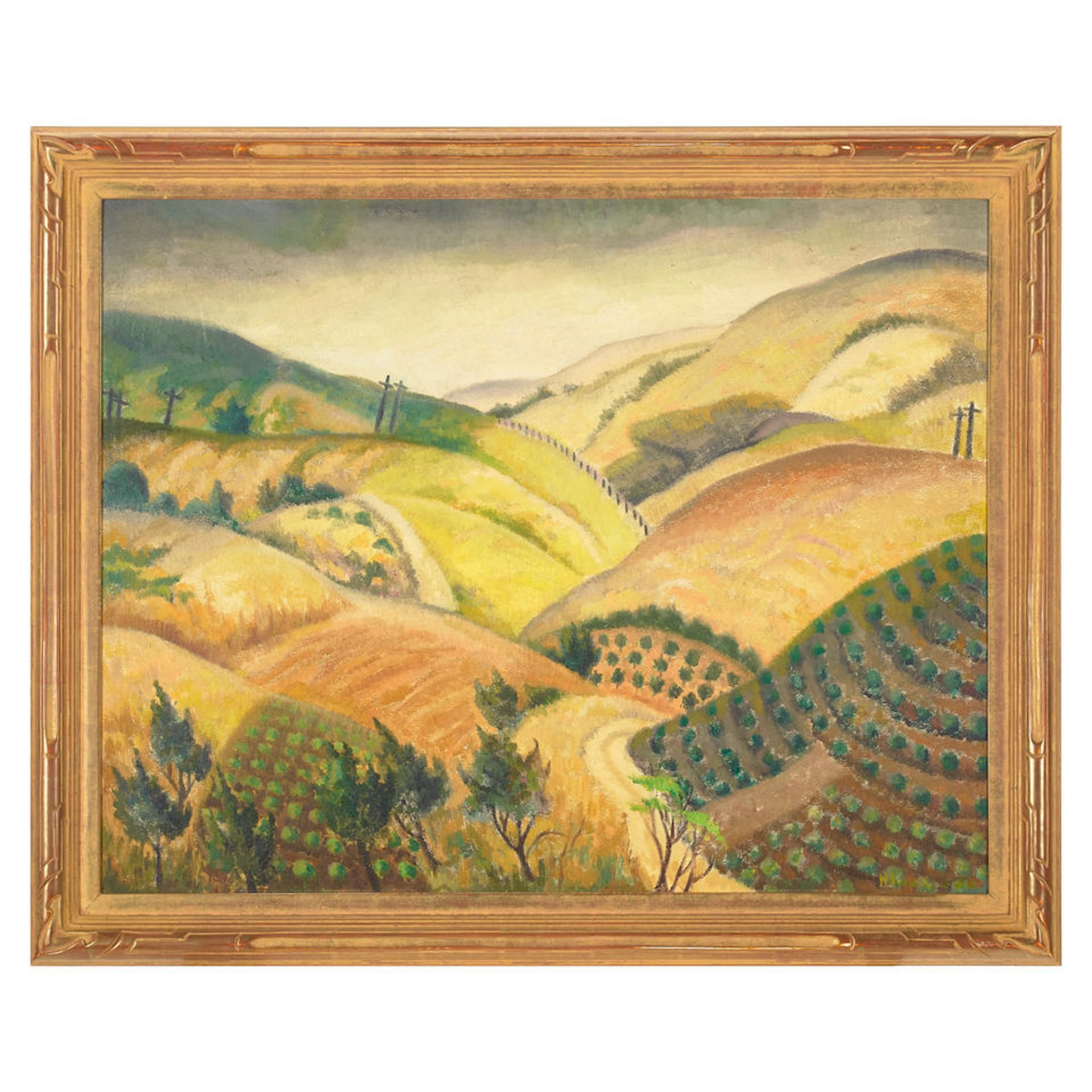 Helen Rousseau (American, 1895-1992) Cultivation: Southern California 24 x 30 1/4in (61 x 76.5cm) - Bild 2 aus 2