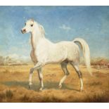 Gourlay Steell, RSA (British, 1819-1894) Lord Strathnairm's Arab charger 39 x 44 1/8in (99.1 x 1...