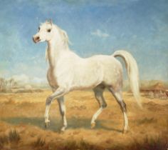 Gourlay Steell, RSA (British, 1819-1894) Lord Strathnairm's Arab charger 39 x 44 1/8in (99.1 x 1...