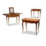 THREE FRENCH PROVINCIAL WALNUT TABLES18th-20th centuries