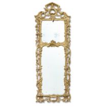 A GEORGE II GILTWOOD PIER MIRROR18th century