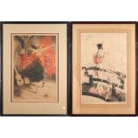 TWO LOUIS ICART (1888-1950) ETCHINGS 'SPANISH DANCE' AND 'MADAME BUTTERFLY,' France, etchings in...