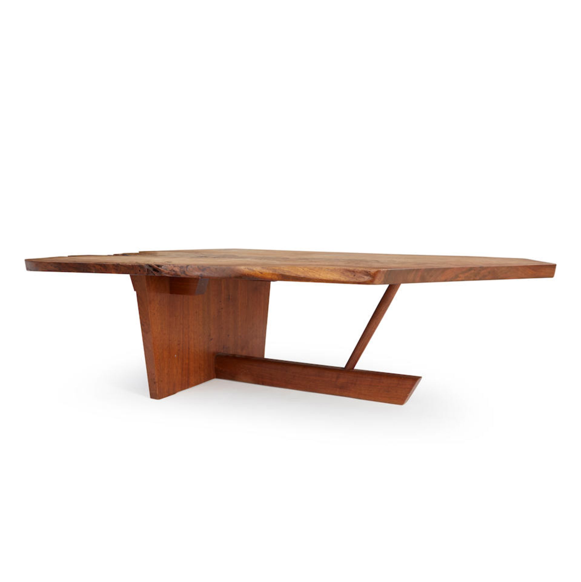 GEORGE NAKASHIMA MINGUREN II COFFEE TABLE, New Hope, Pennsylvania, c. 1979, walnut, unmarked, ht... - Bild 4 aus 5