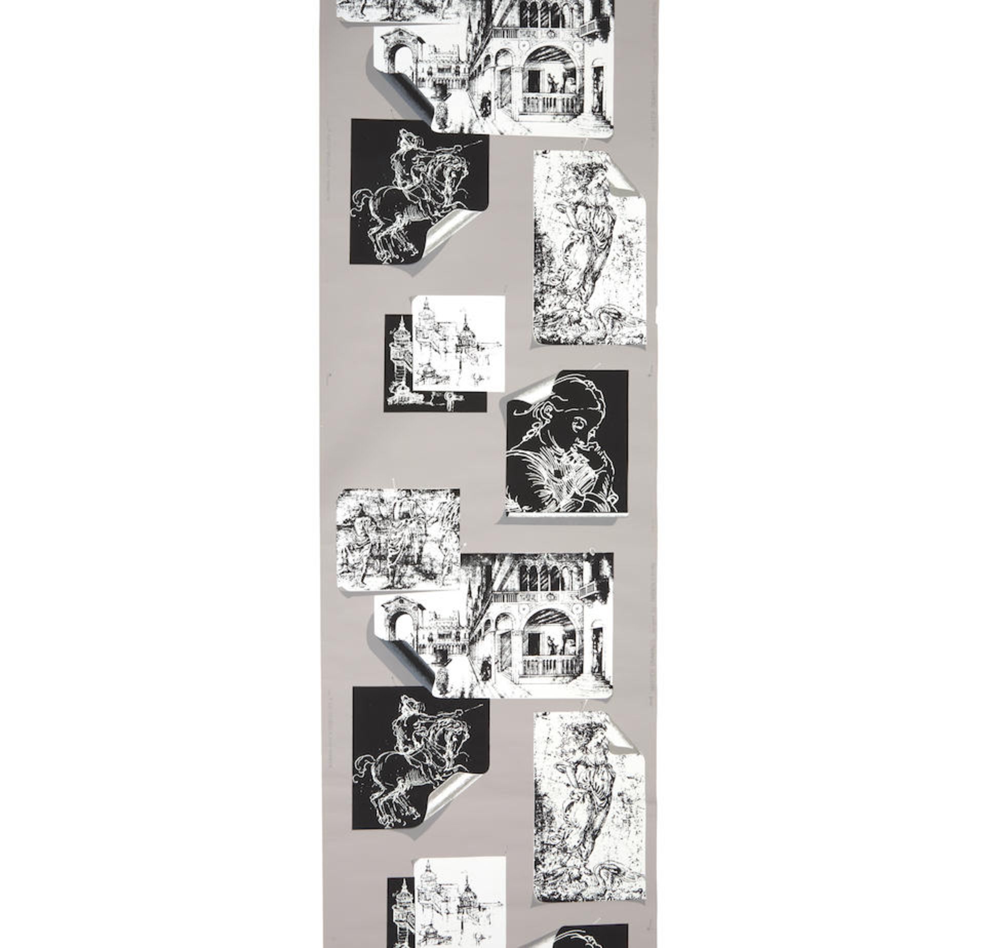 MARION DORN (1896-1964) FOR KATZENBACH AND WARREN 'MASTER DRAWINGS' PATTERN WALLPAPER, New York... - Bild 3 aus 3