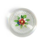 ST. LOUIS UPRIGHT BOUQUET GLASS PAPERWEIGHT, France, ht. 2, dia. 3 in.