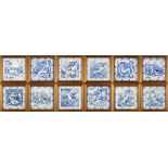 TWELVE JOSIAH WEDGWOOD AND SONS 'MIDSUMMER NIGHT'S DREAM' TILES, England, c. 1880, the tile with...