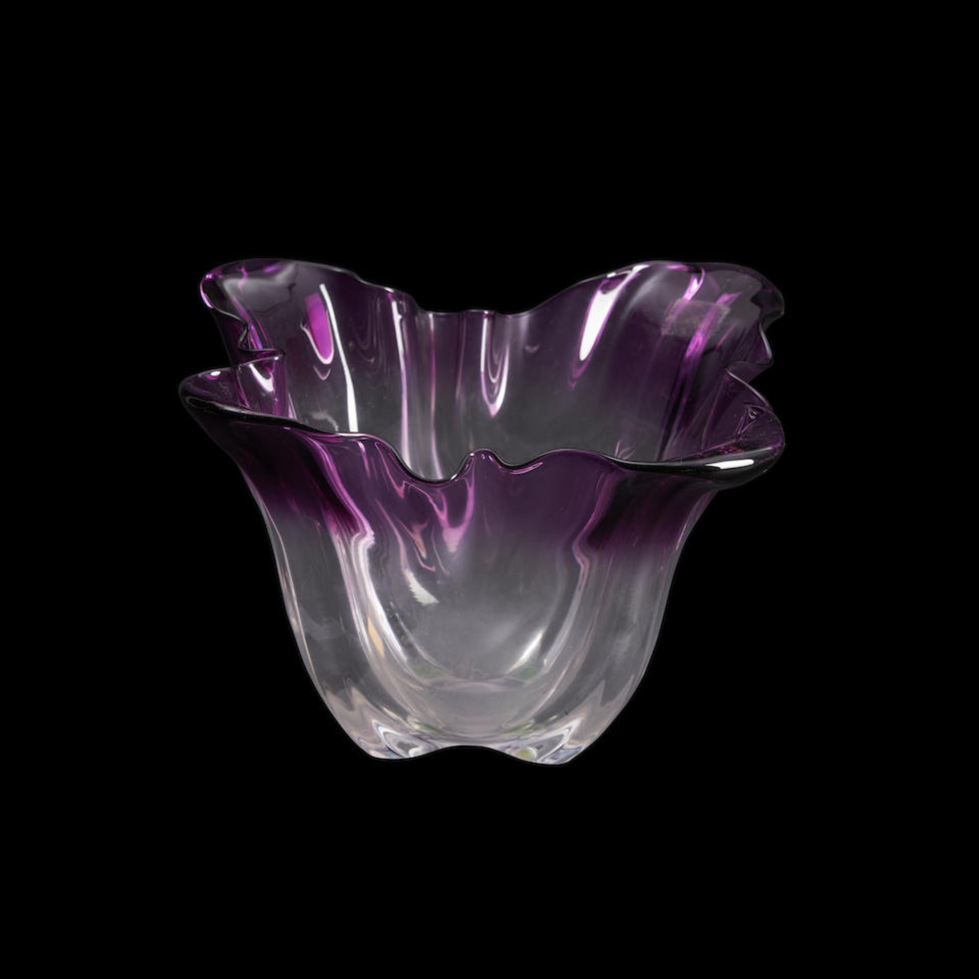 STEUBEN 'GROTESQUE' ART GLASS BOWL, Corning, New York, c. 1930, unmarked, ht. 4 3/4 in.Literatur...