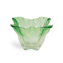 STEUBEN 'GROTESQUE' ART GLASS BOWL, Corning, New York, c. 1930, acid-etched signature mark 'Steu...