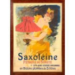 JULES CHERET (1836-1932) 'SAXOLEINE' POSTER, Paris, 1891, color lithograph, printed by Chaix Par...