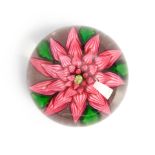 ST. LOUIS DAHLIA GLASS PAPERWEIGHT, France, ht. 2, dia. 2 1/2 in.