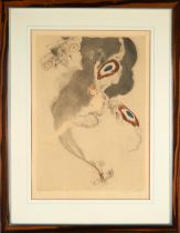 LOUIS ICART (1888-1950) 'COURAGE MY LEGIONS,' France, 1917, etching with aquatint, artist signed...