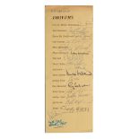 A 1978 Macau Grand Prix 'The Race of Giants' dinner menu signed by various drivers,