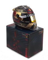 An signed official Max Verstappen three time F1 Champion 2023 1/2 scale helmet,