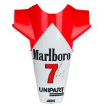 A signed McLaren MP4 nose cone from the 1981 British Grand Prix weekend winning car, driven by J...