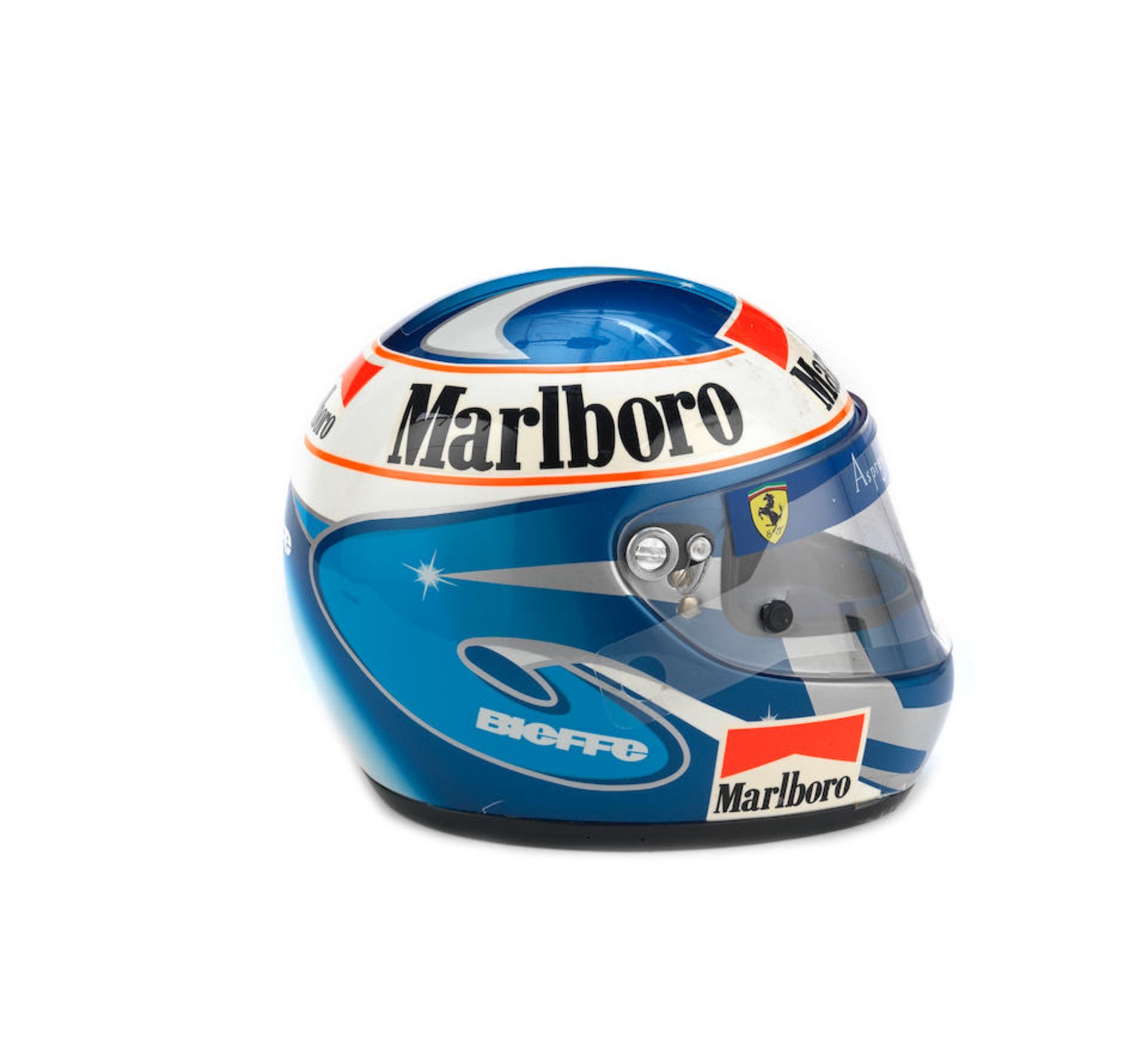 Nicola Larini's 1997 test helmet by Bieffe, ((2))