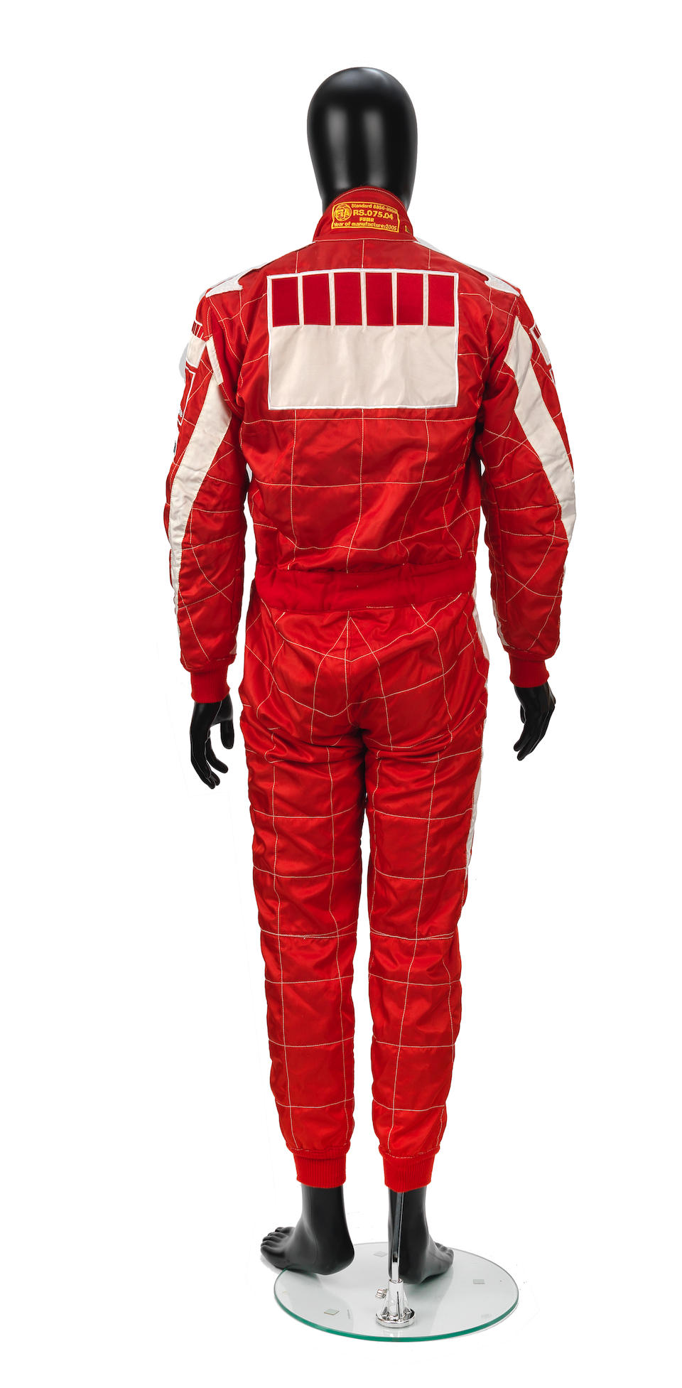 A signed set of used Rubens Barrichello Scuderia Ferrari Marlboro race overalls by Puma from the... - Image 2 of 3