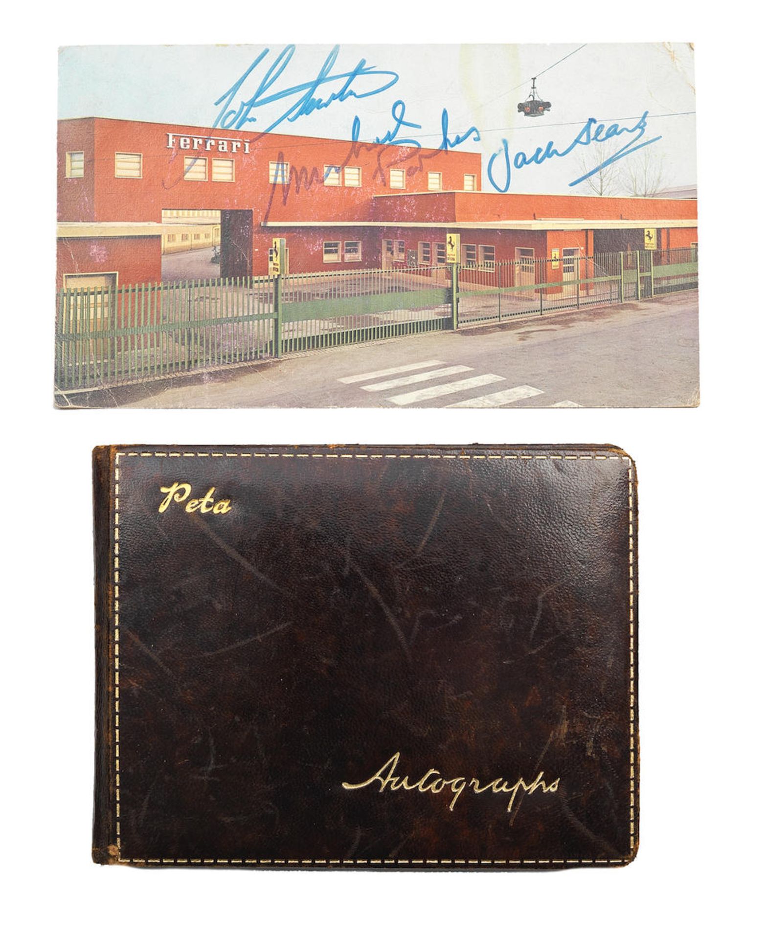An autograph book comprising many signatures including Mike Hawthorn and Picasso, ((2)) - Bild 5 aus 5