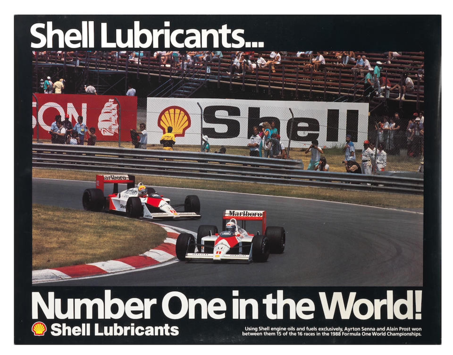 A Shell Lubricants McLaren F1 poster,