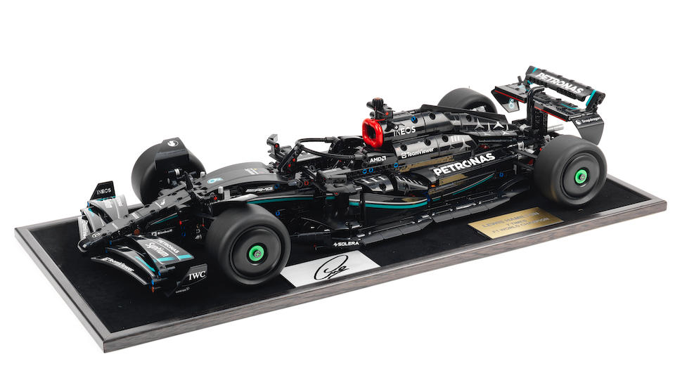 A 1/8 Mercedes-AMG F1 W14 E Performance Lego Technic, offered with Lewis Hamilton signature,