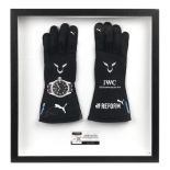 A signed pair of Lewis Hamilton Mercedes AMG Petronas F1 2020 race spec gloves,