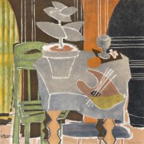 After Georges Braque (French, 1882-1963); Nature Morte a la Palatte;