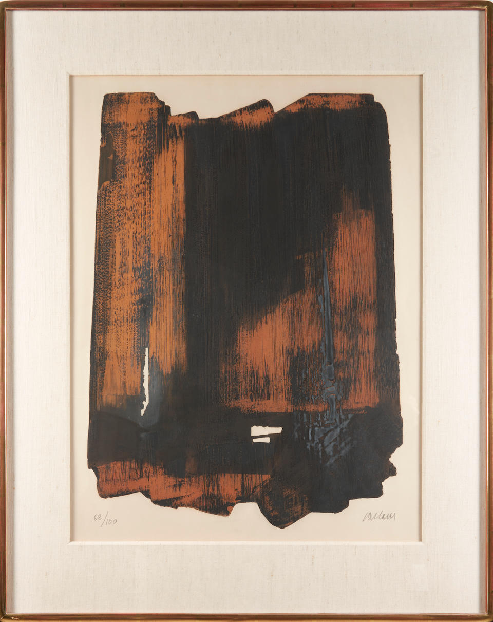 Pierre Soulages (French, 1919-2022); Eau-forte no. 16; - Image 2 of 2