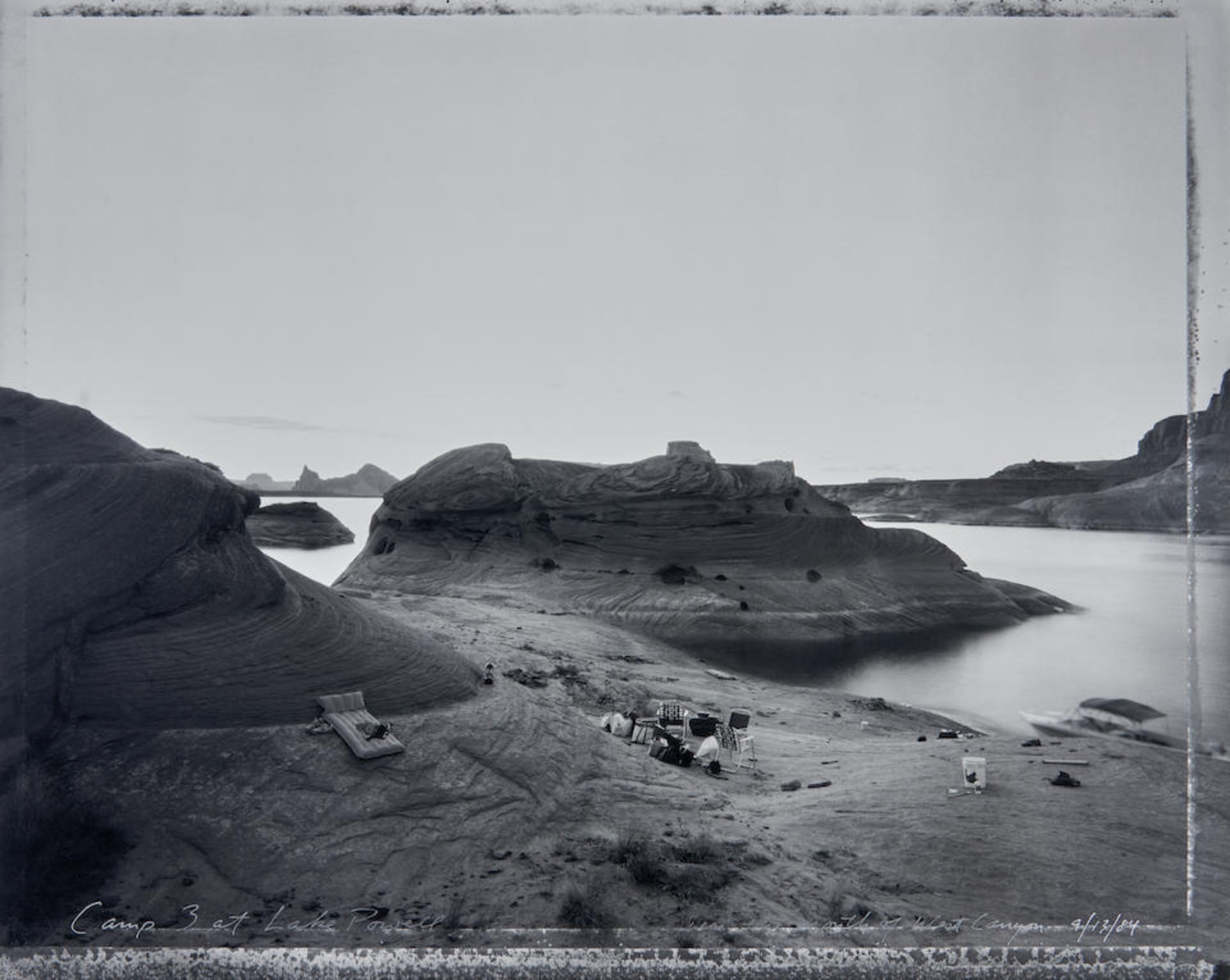 Mark Klett (born 1952); Camp 3 at Lake Powell, Near the Mouth of West Canyon;