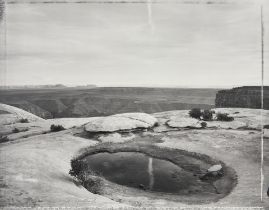 Mark Klett (born 1952); Small Pool and Contrail, Muley Point Utah;