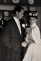 Ernst Haas (1921-1986); Newlyweds Audrey Hepburn and Mel Ferrer;