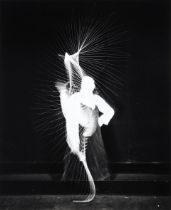 Harold Edgerton (1903-1990); Fencer, Making the Foil Blade Fly;