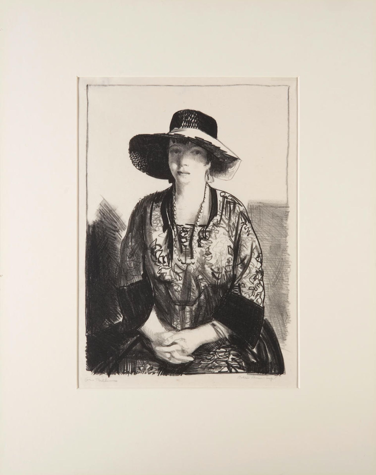 George Bellows (American, 1882-1925); The Black Hat; - Bild 2 aus 3