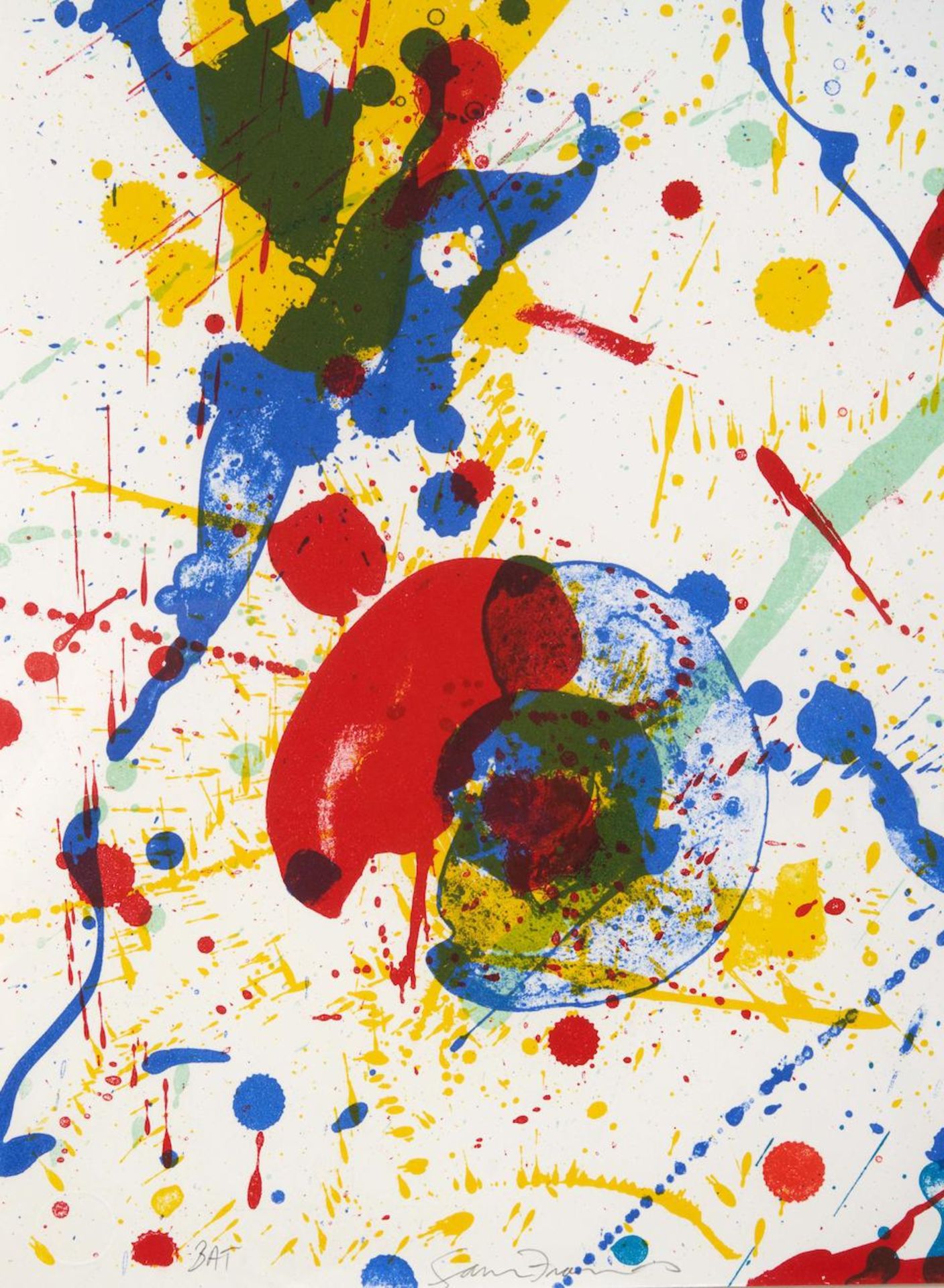 Sam Francis (American, 1923-1994); Untitled (SF-340); - Image 3 of 3