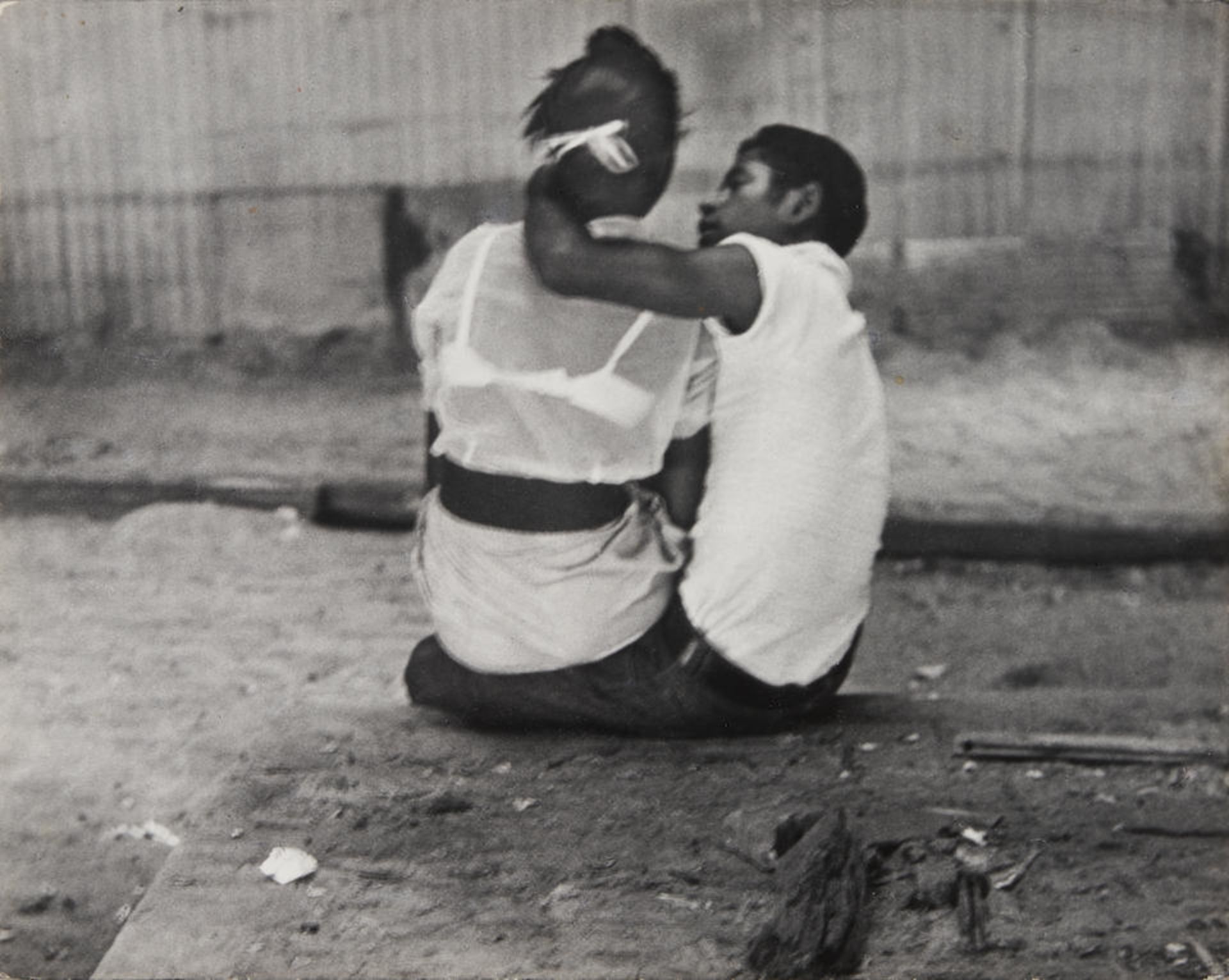 Leon Levinstein (1910-1988); Untitled, Mexico [couple embracing];